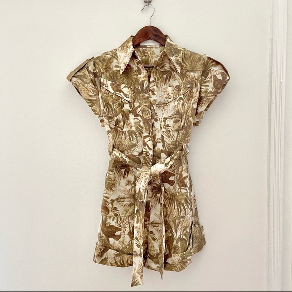💔SOLD $595 Zimmermann Brighton Linen Romper - Picture 4 of 7